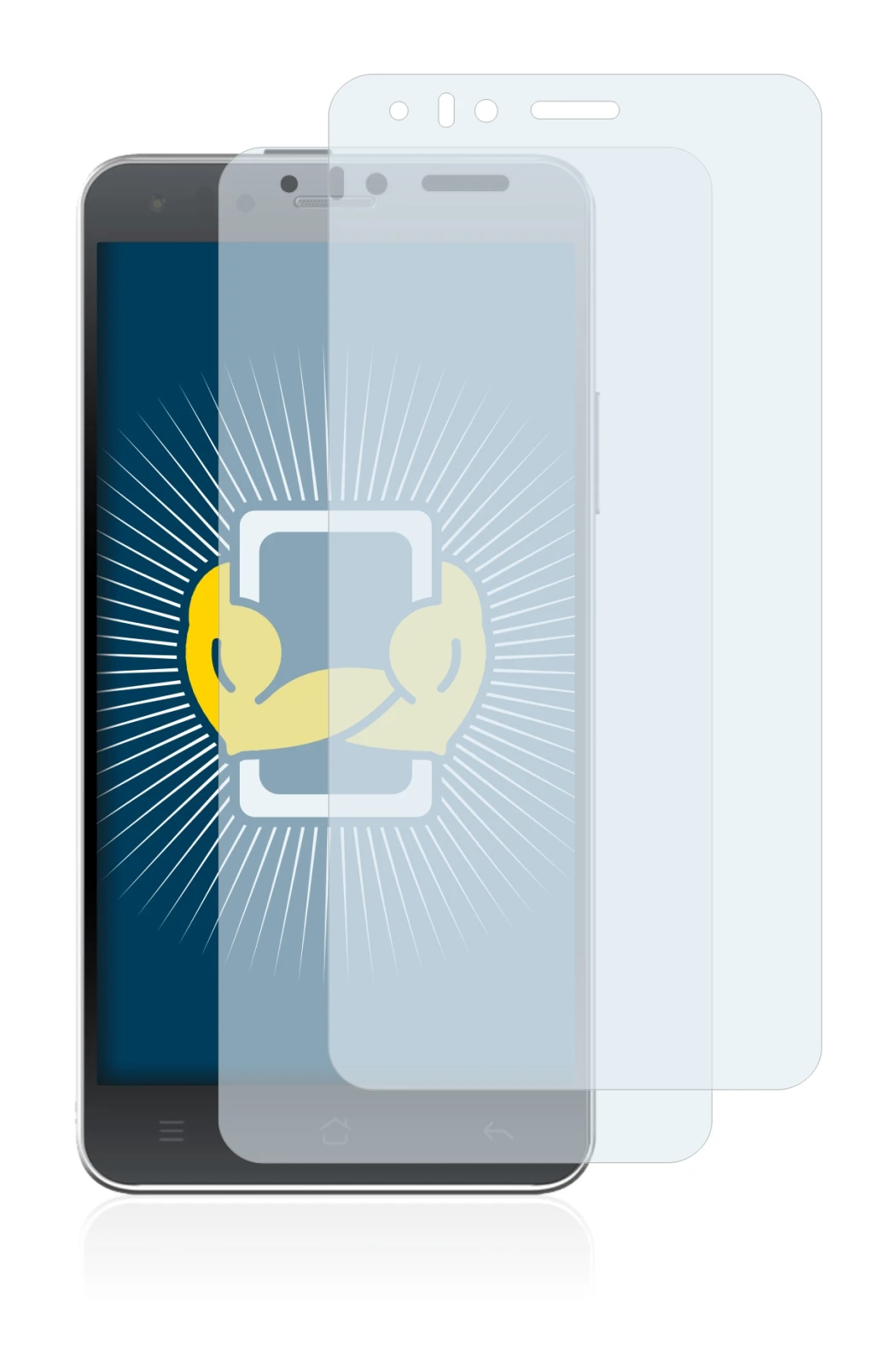Image of the device Kodak IM5 with a wide variety of screen protectors.