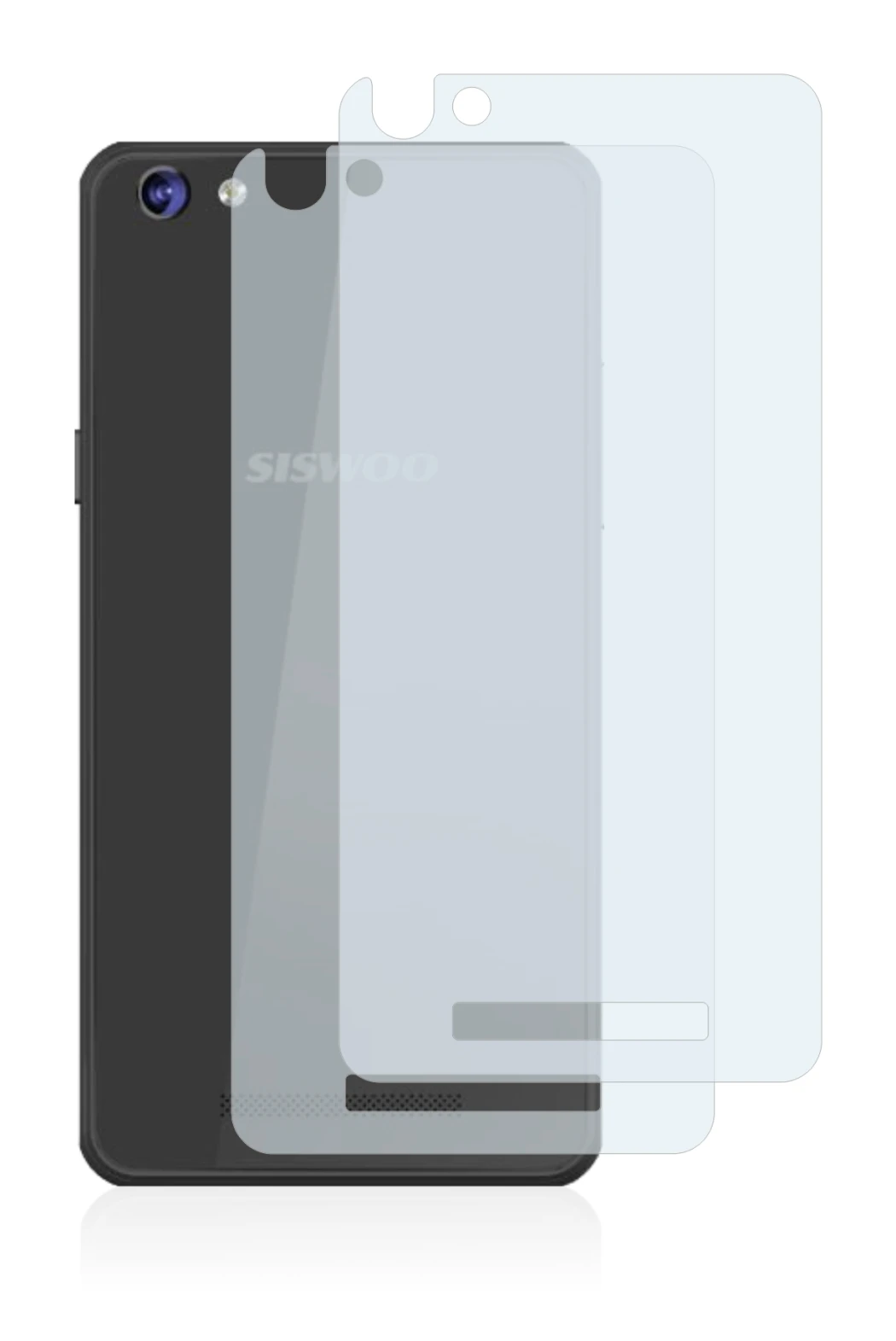 Image of the device Siswoo C50 Longbow (Back) with a wide variety of screen protectors.