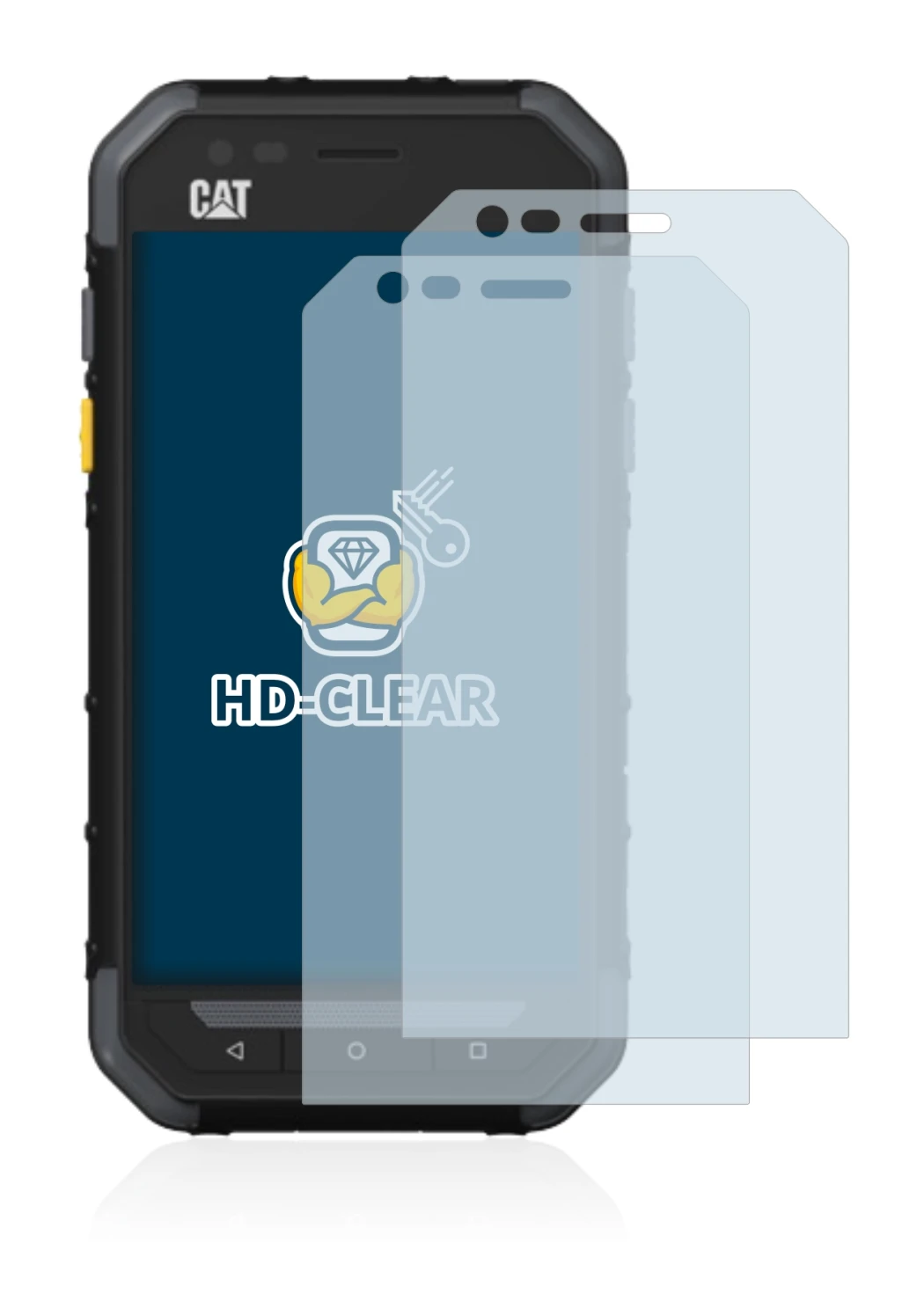Image of the device Caterpillar Cat S30 with a wide variety of screen protectors.