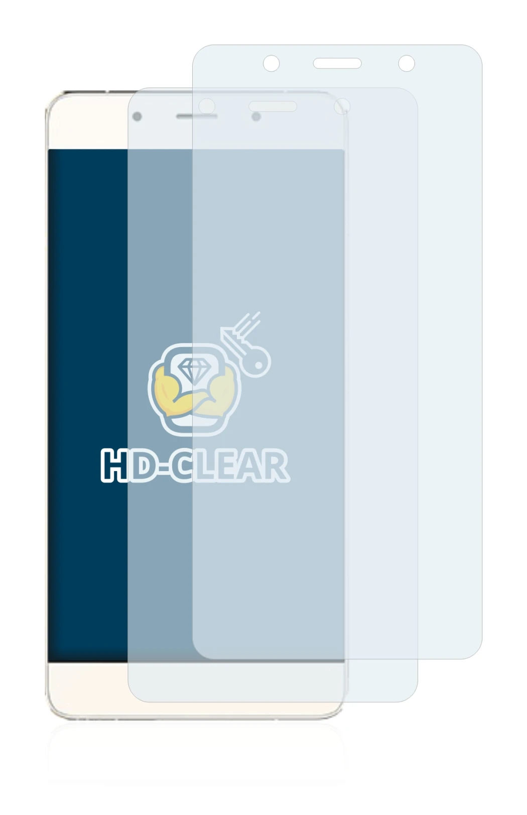 Image of the device Hisense C1 with a wide variety of screen protectors.