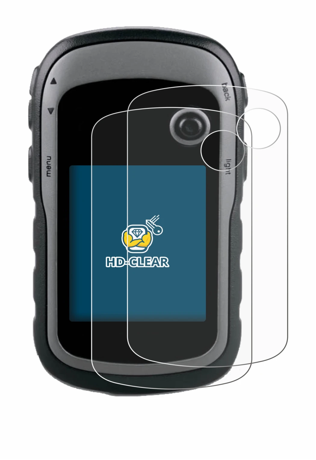 Image of the device Garmin eTrex 30x with a wide variety of screen protectors.