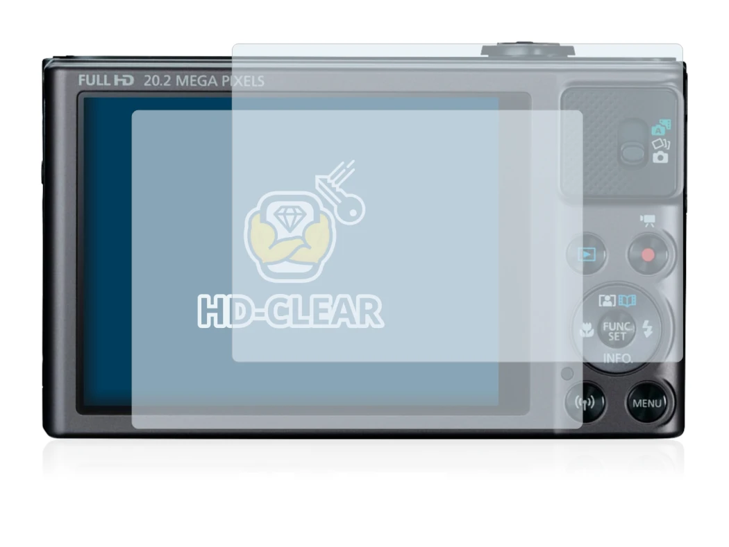 Image of the device Canon PowerShot SX620 HS with a wide variety of screen protectors.