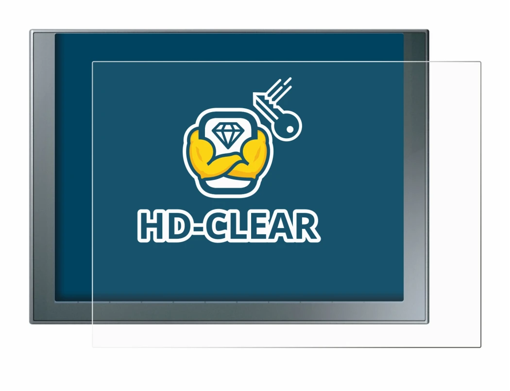 Image of the device Siemens Simatic HMI KTP 1200 Basic with a wide variety of screen protectors.