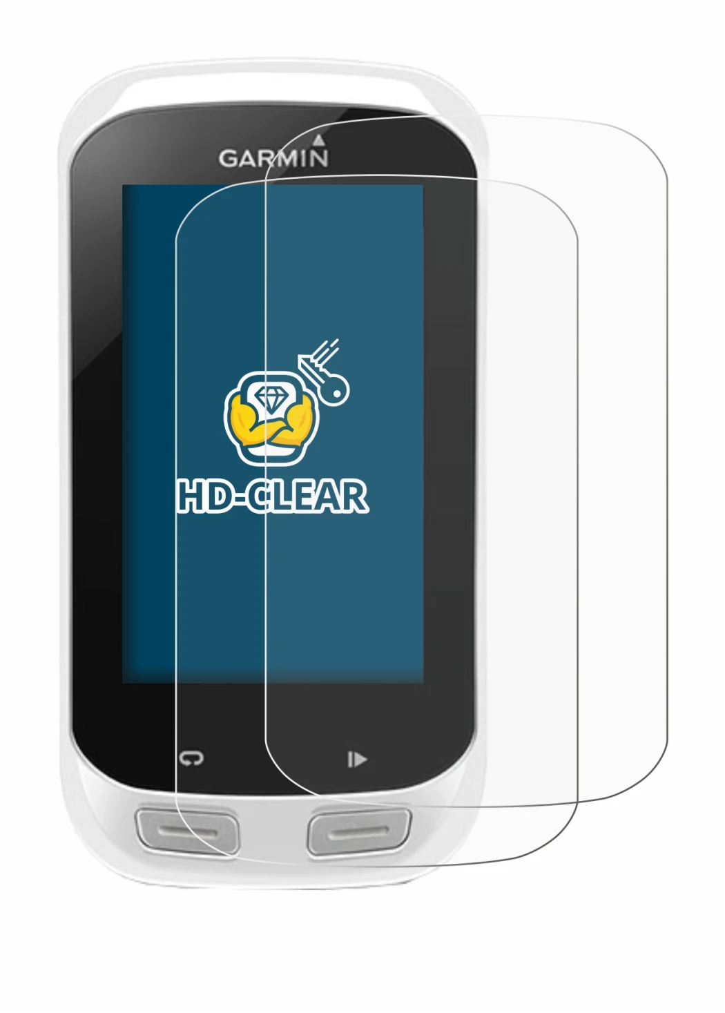 Image of the device Garmin Edge Explore 1000 with a wide variety of screen protectors.
