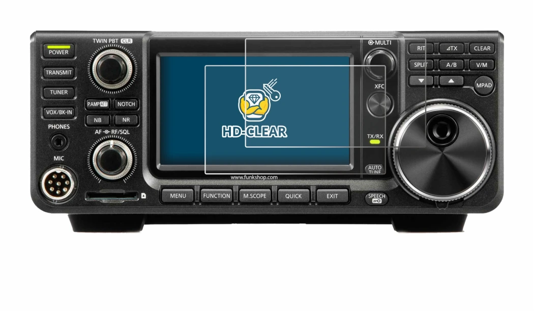 Image of the device Icom IC-7300 with a wide variety of screen protectors.