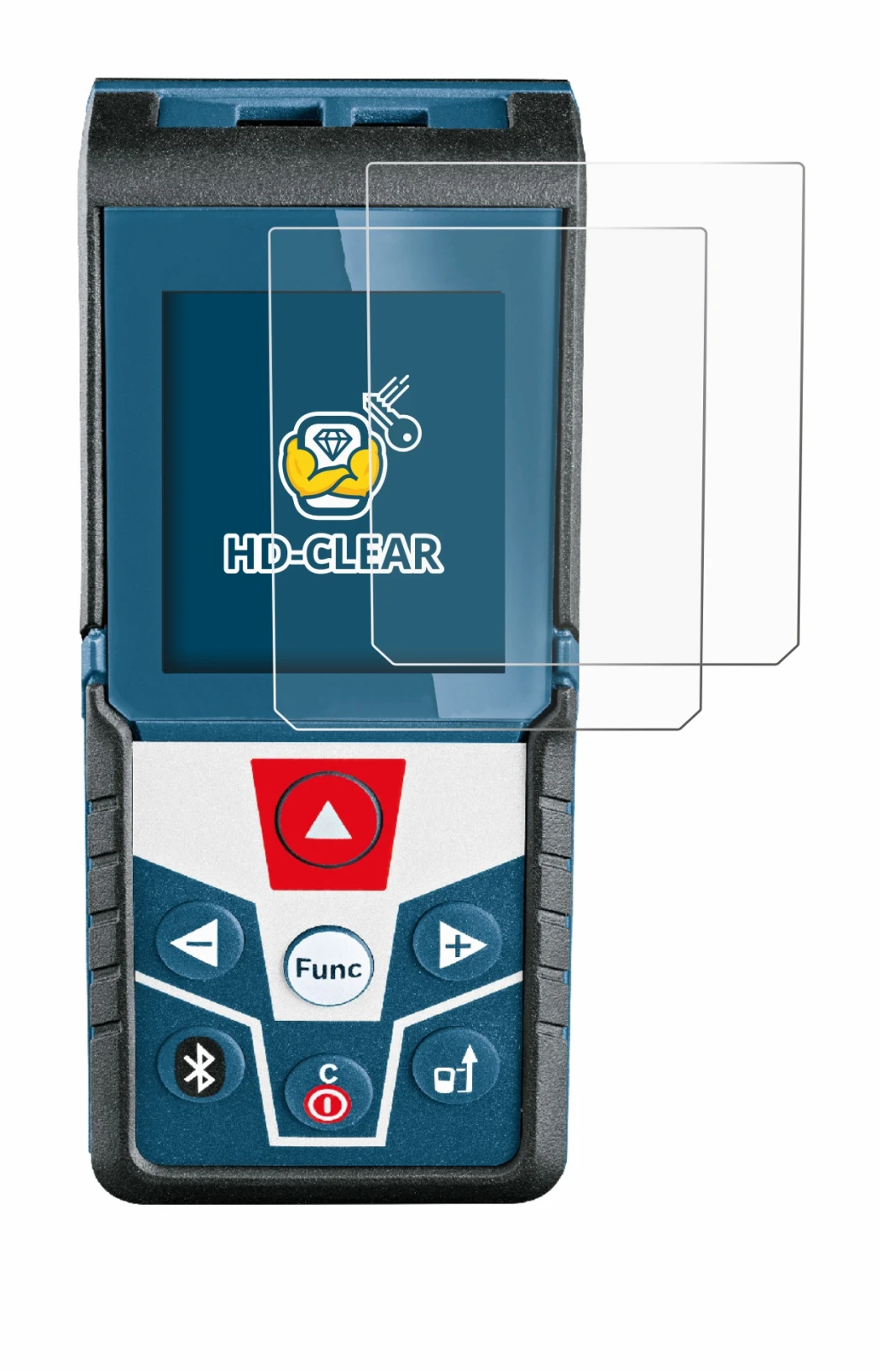 Image of the device Bosch GLM 50 C Professional with a wide variety of screen protectors.