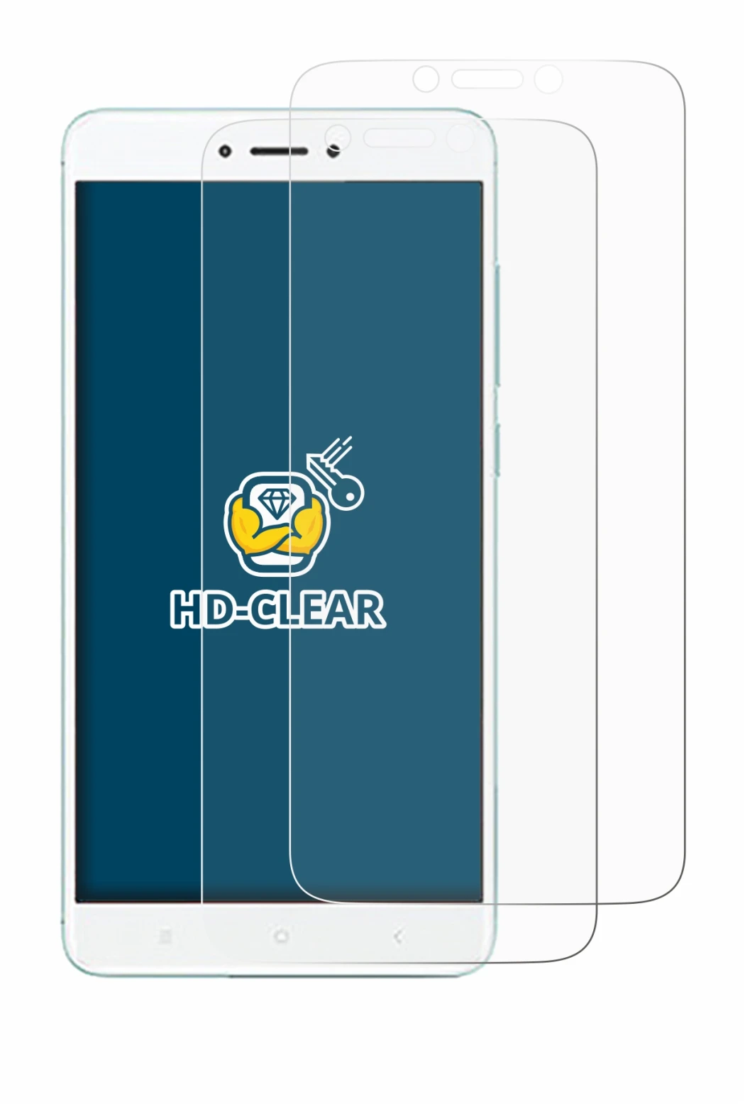 Image of the device Xiaomi Redmi 4X with a wide variety of screen protectors.