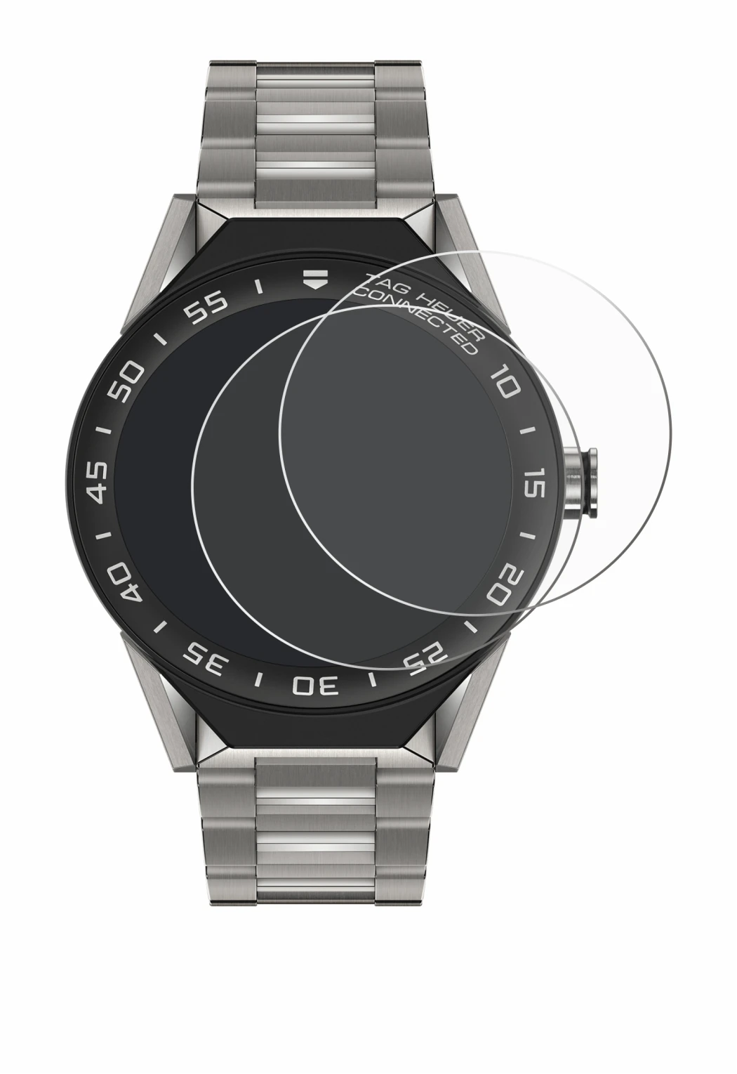 Image of the device TAG Heuer Connected Modular 45 with a wide variety of screen protectors.