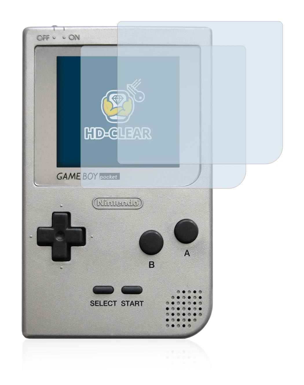 Image of the device Nintendo Gameboy Pocket with a wide variety of screen protectors.