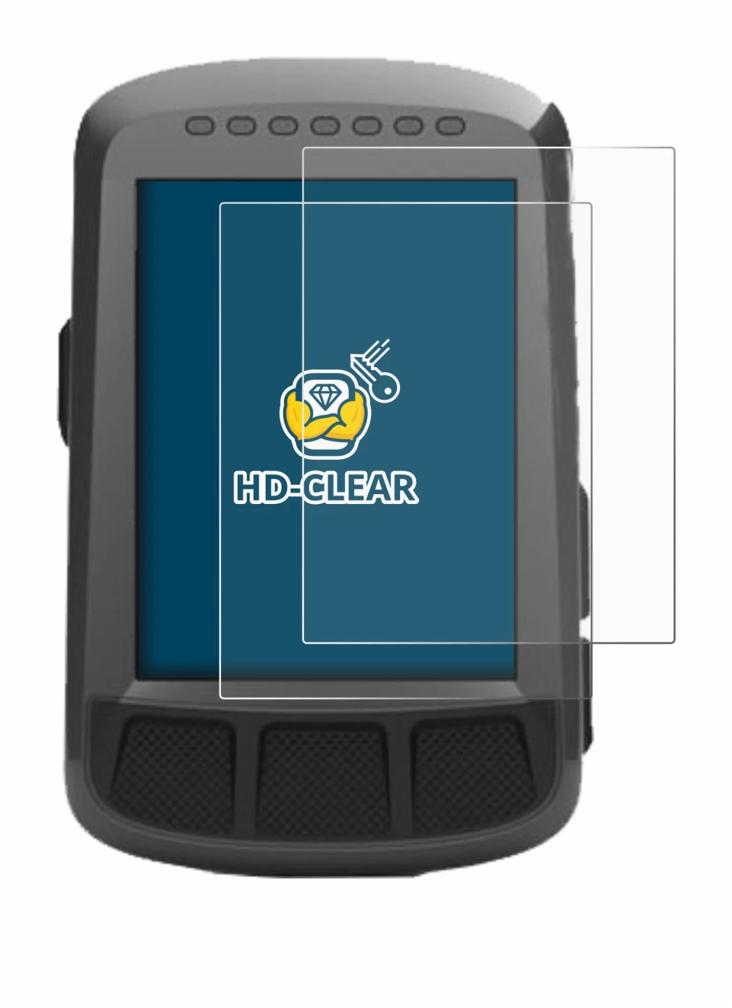 Image of the device Wahoo Elemnt Bolt GPS with a wide variety of screen protectors.