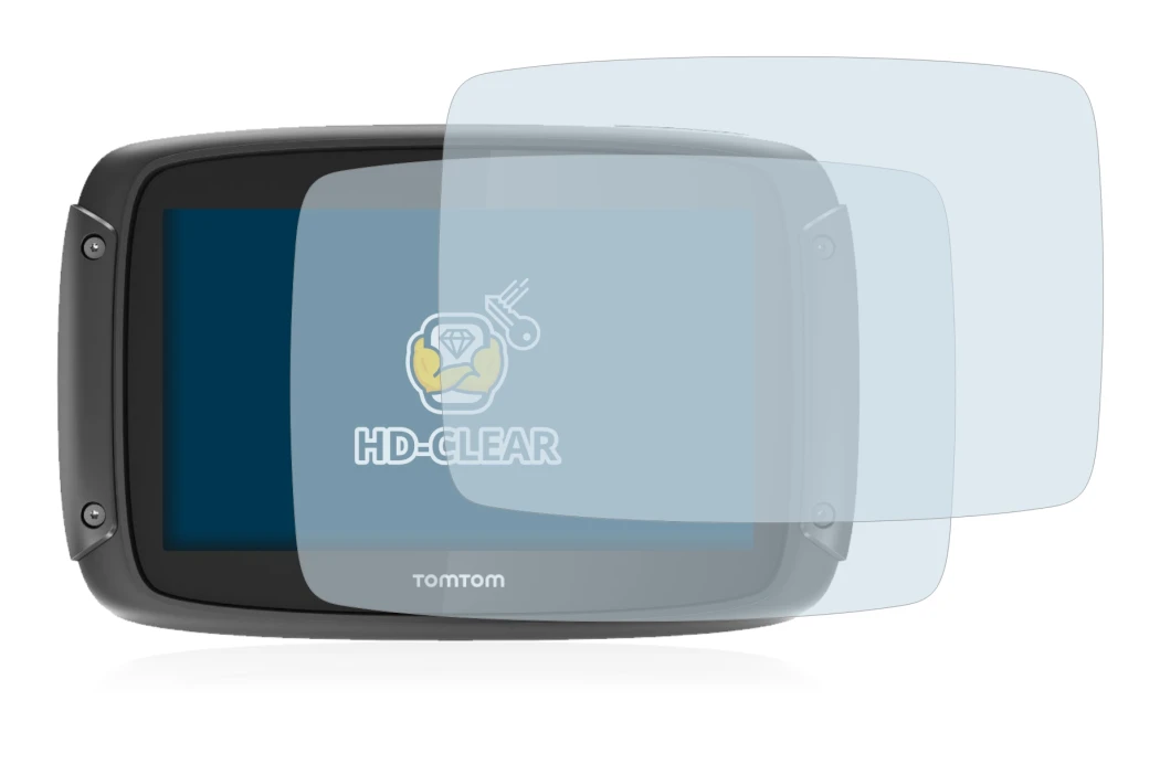 Image of the device TomTom Rider 450 with a wide variety of screen protectors.