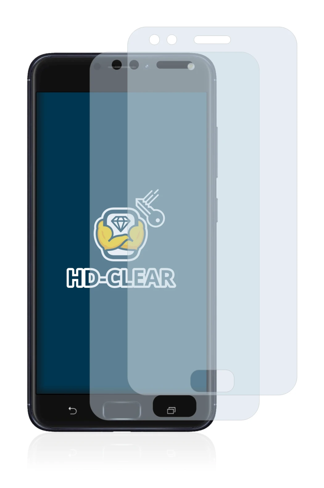 Image of the device ASUS ZenFone 4 ZE554KL with a wide variety of screen protectors.