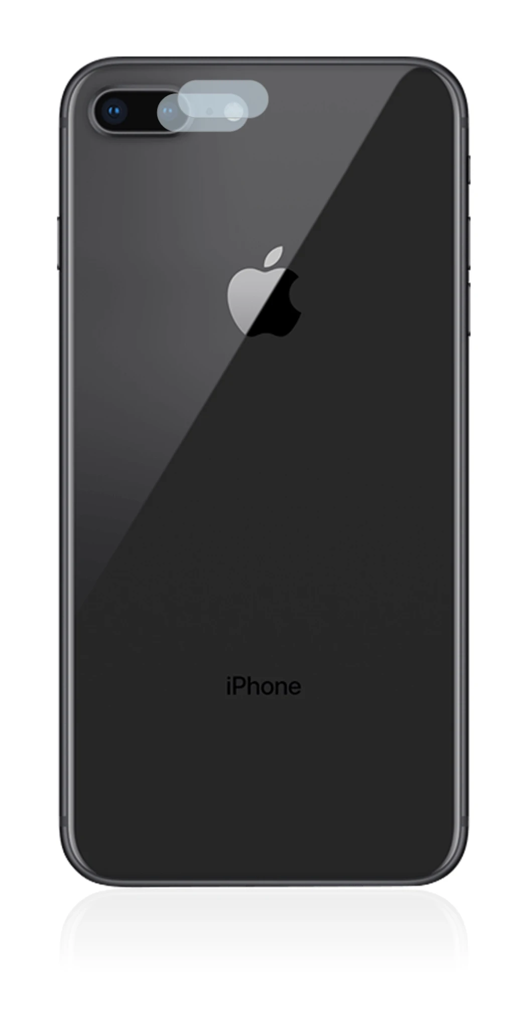 Image of the device Apple iPhone 8 Plus (ONLY Camera Lens) with a wide variety of screen protectors.