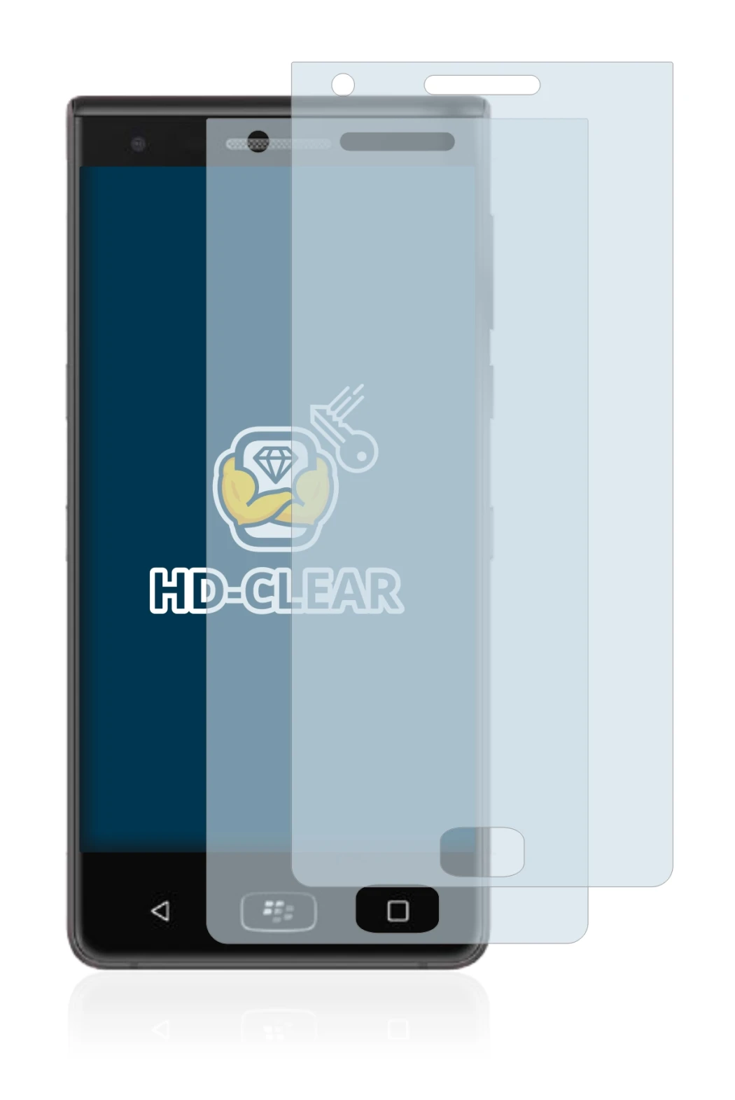 Image of the device BlackBerry Motion 2017 with a wide variety of screen protectors.