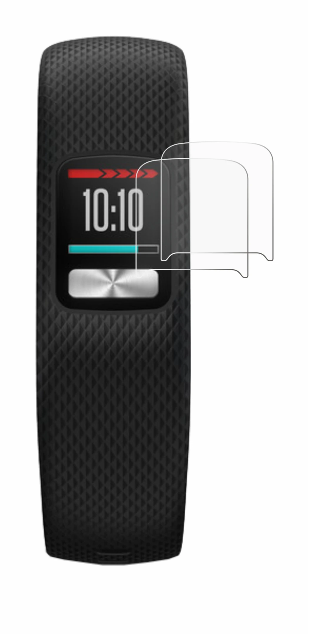 Image of the device Garmin Vivofit 4 with a wide variety of screen protectors.