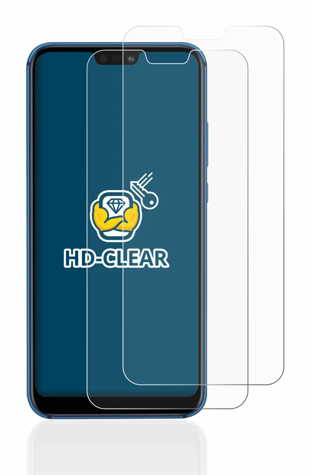 Image of the device Huawei P20 lite 2018 with a wide variety of screen protectors.