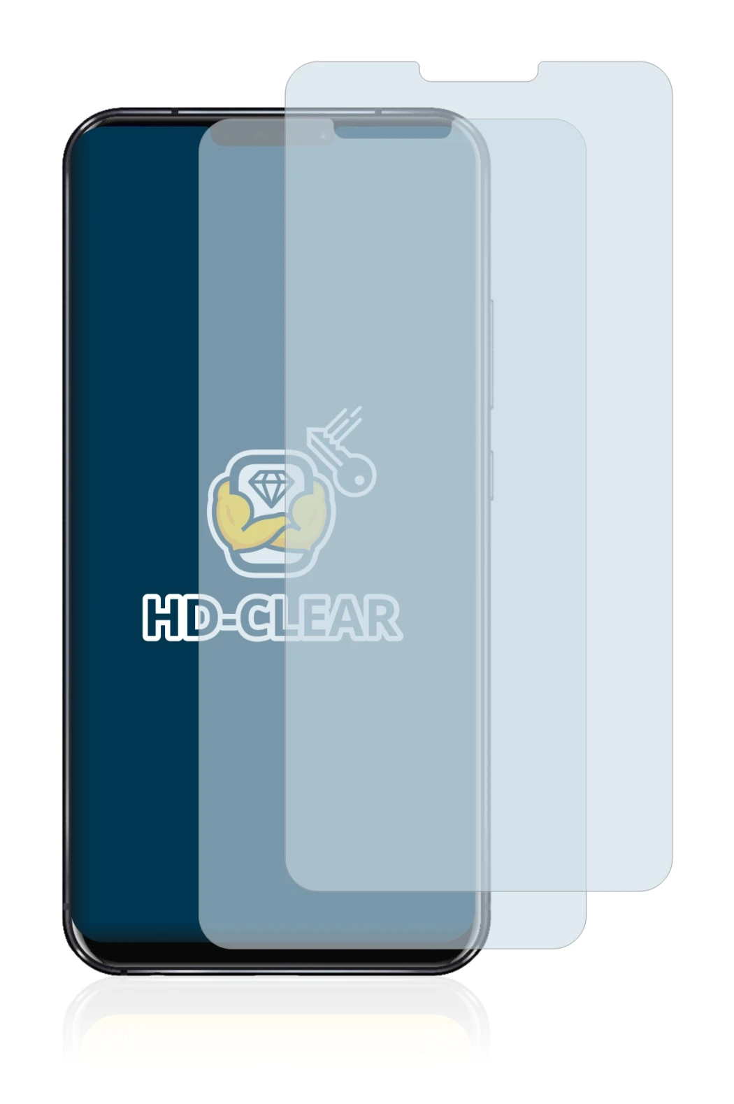 Image of the device ASUS ZenFone 5z ZS620KL with a wide variety of screen protectors.