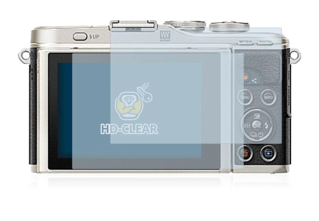 Image of the device Olympus PEN E-PL9 with a wide variety of screen protectors.
