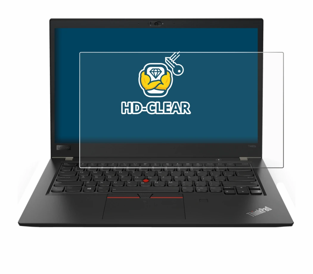 Image of the device Lenovo ThinkPad T480s with a wide variety of screen protectors.