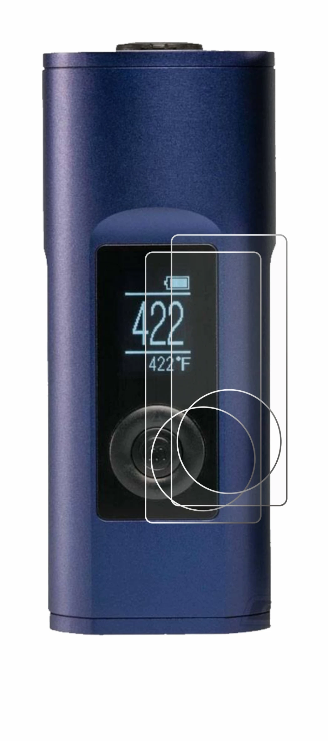 Image of the device Arizer Solo 2 with a wide variety of screen protectors.