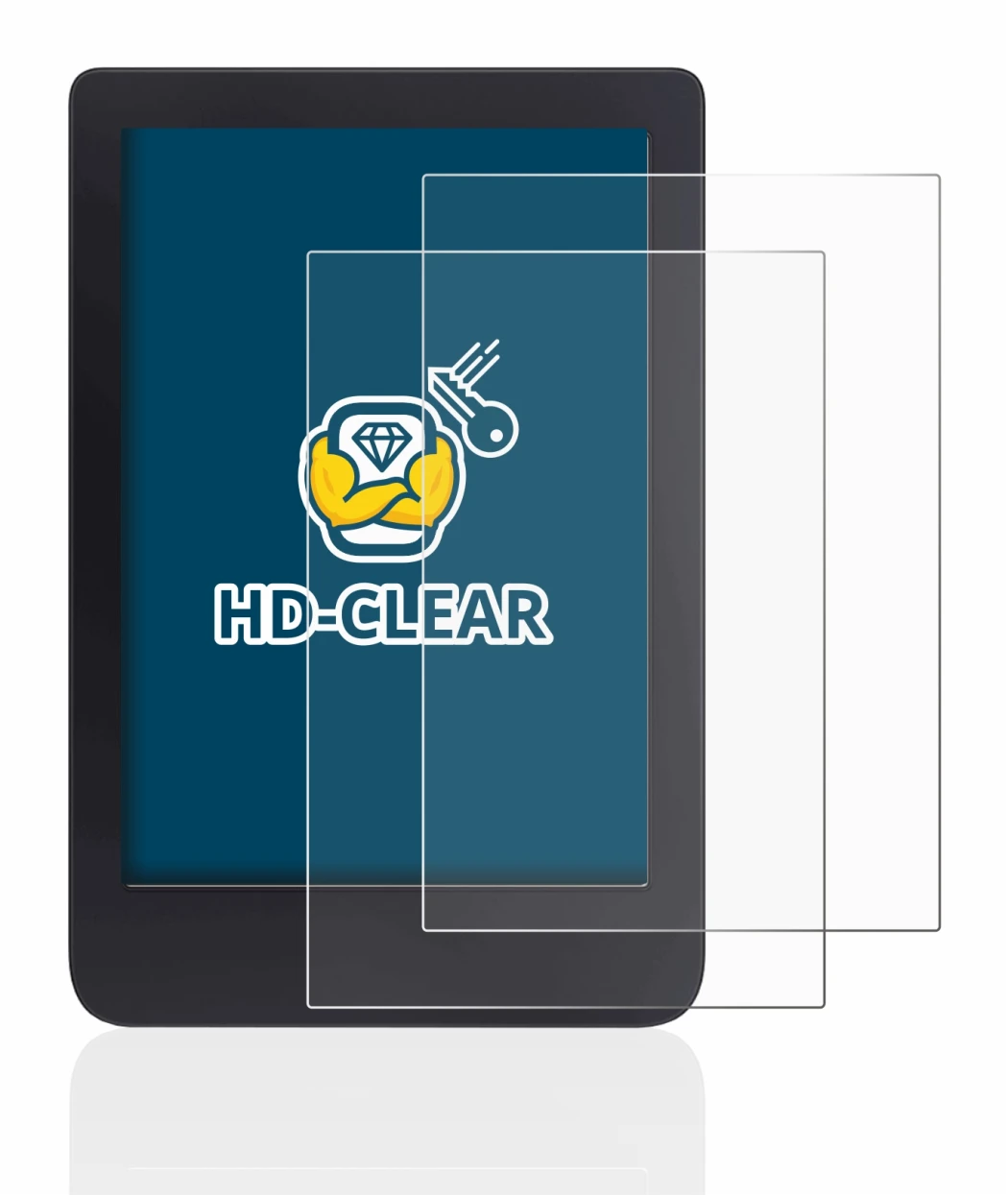 Image of the device Tolino Shine 3 with a wide variety of screen protectors.