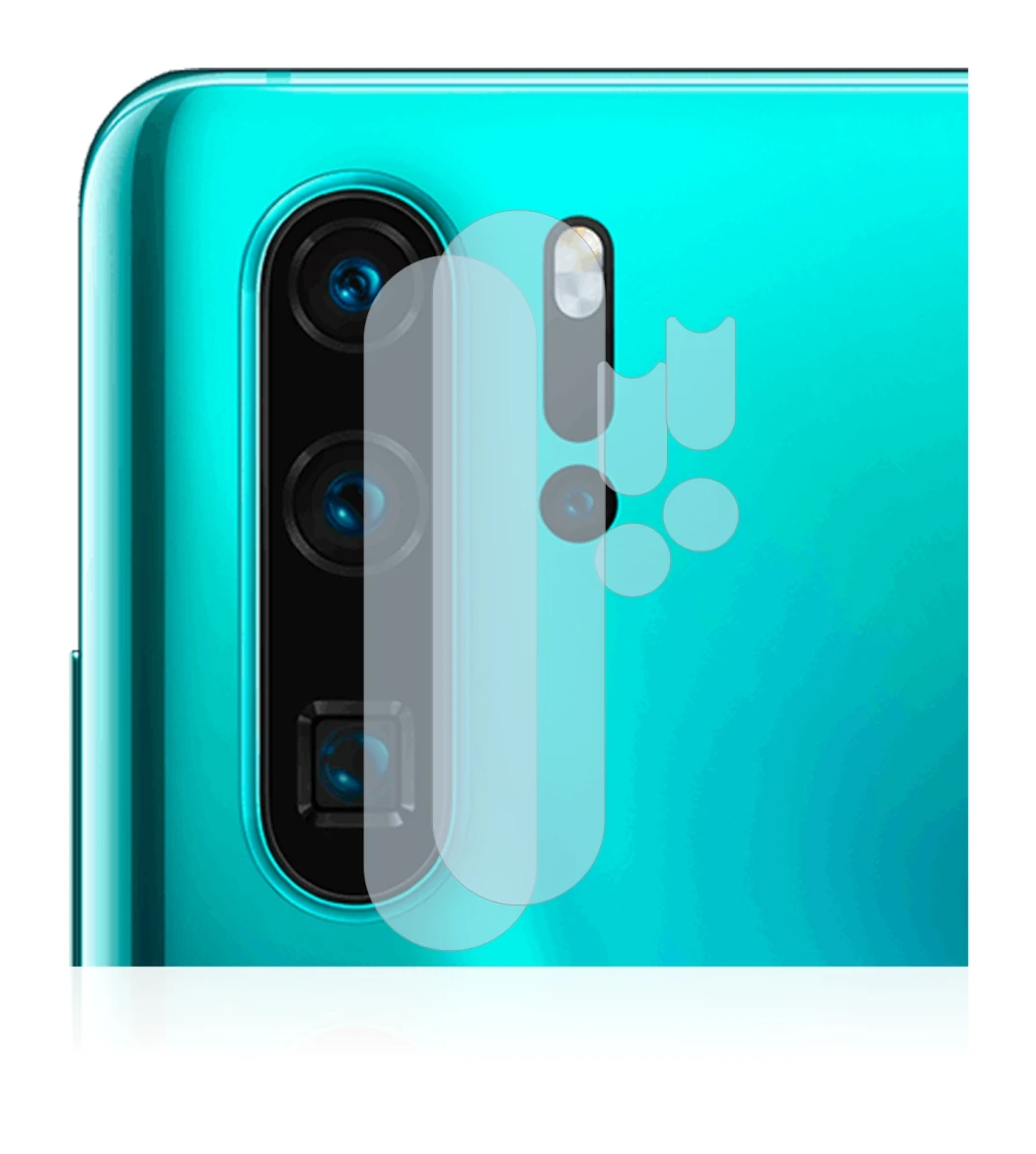Image of the device Huawei P30 Pro (ONLY Camera Lens) with a wide variety of screen protectors.