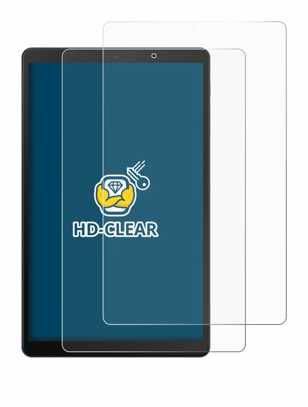 Image of the device Samsung Galaxy Tab A 10.1 WiFi 2019 with a wide variety of screen protectors.