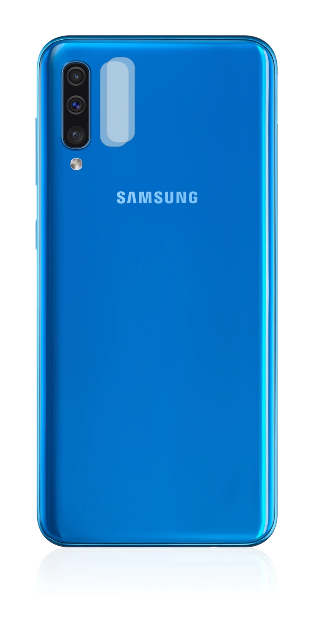 Image of the device Samsung Galaxy A50 (ONLY Camera Lens) with a wide variety of screen protectors.