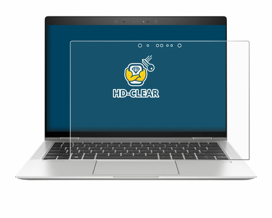 Image of the device HP EliteBook x360 1030 G3 with a wide variety of screen protectors.