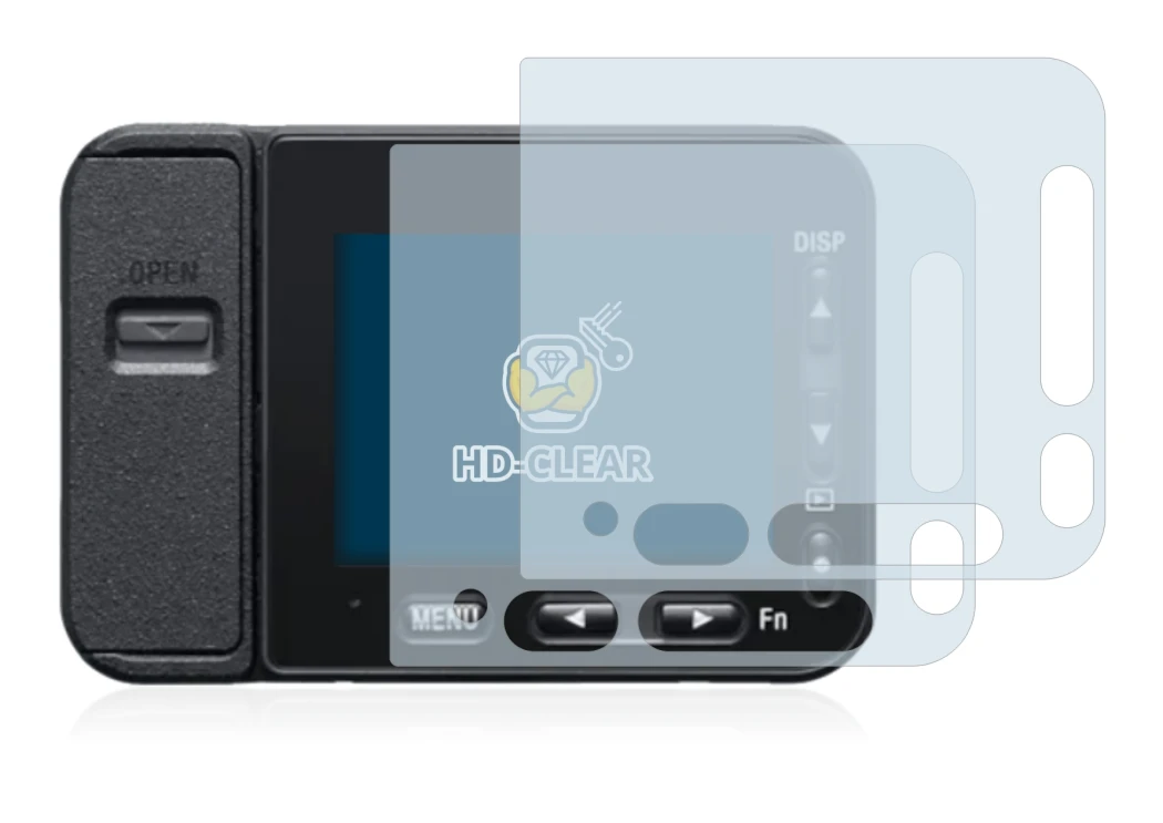 Image of the device Sony DSC-RX0M2 (RX0 II) with a wide variety of screen protectors.