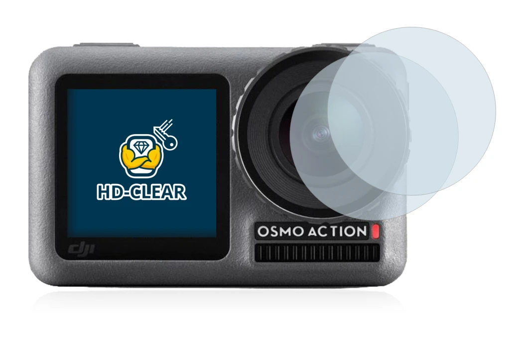 Image of the device DJI Osmo Action (Lens) with a wide variety of screen protectors.