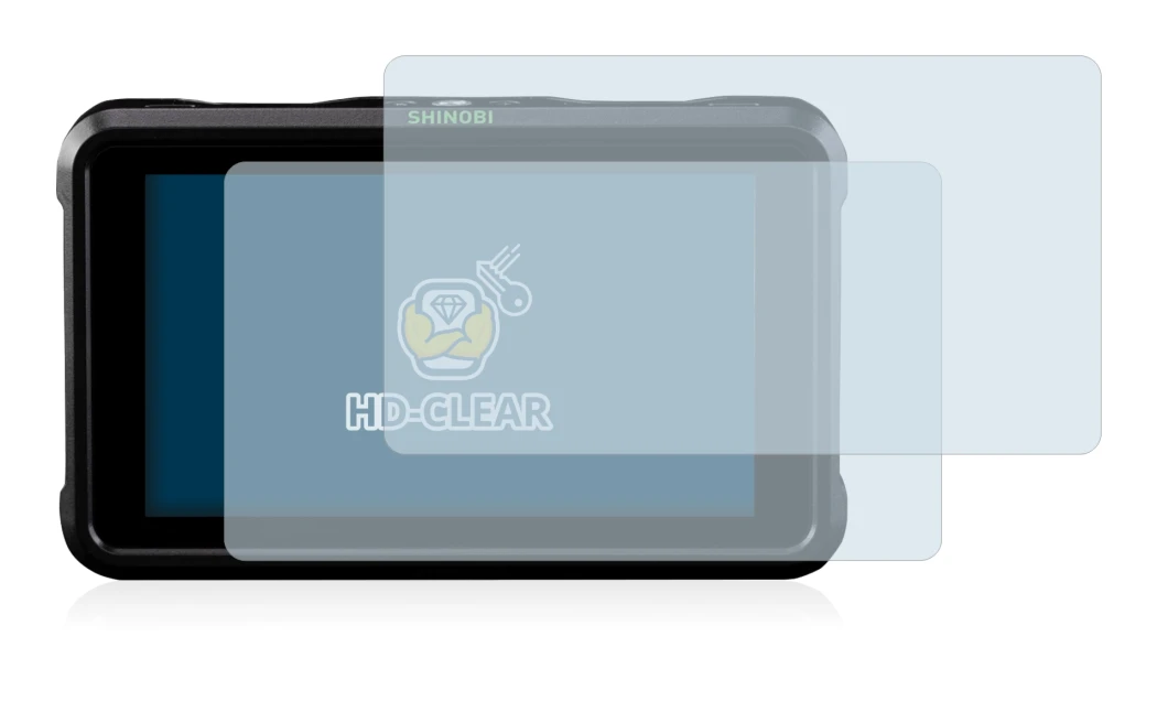 Image of the device Atomos Shinobi SDI with a wide variety of screen protectors.