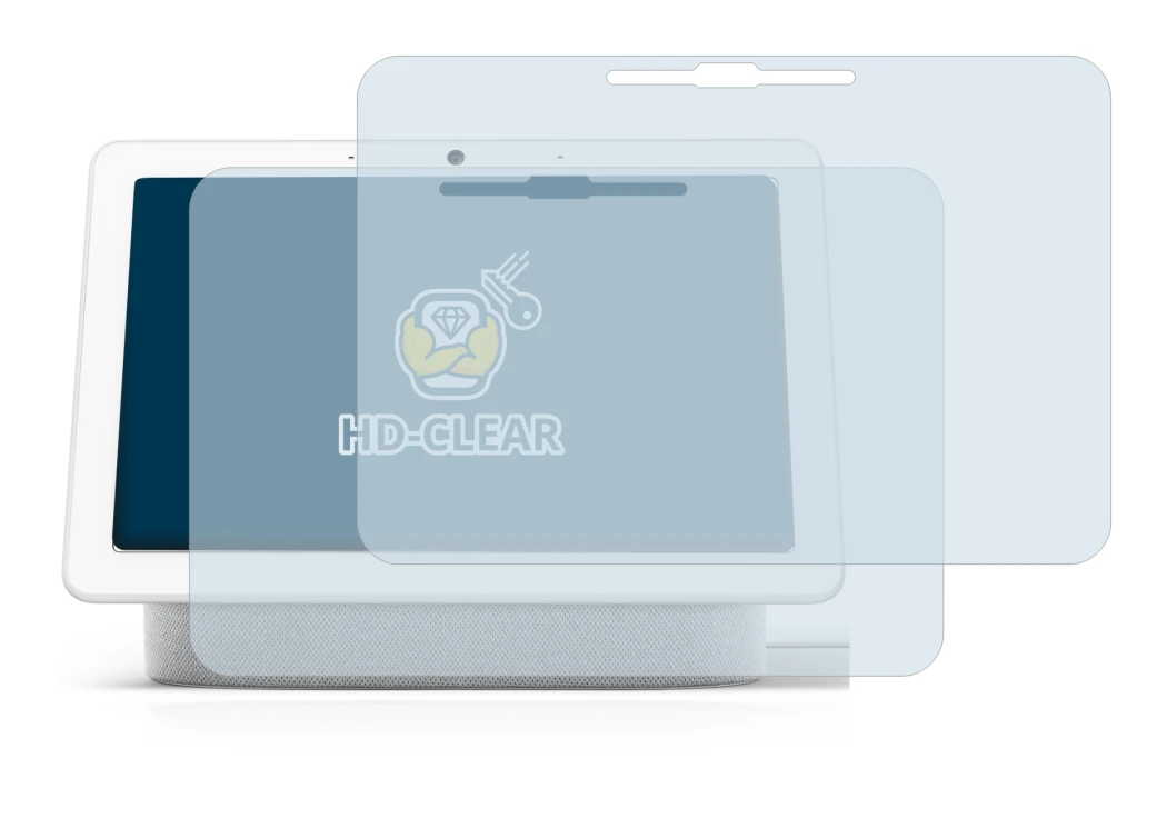 Image of the device Google Nest Hub Max with a wide variety of screen protectors.