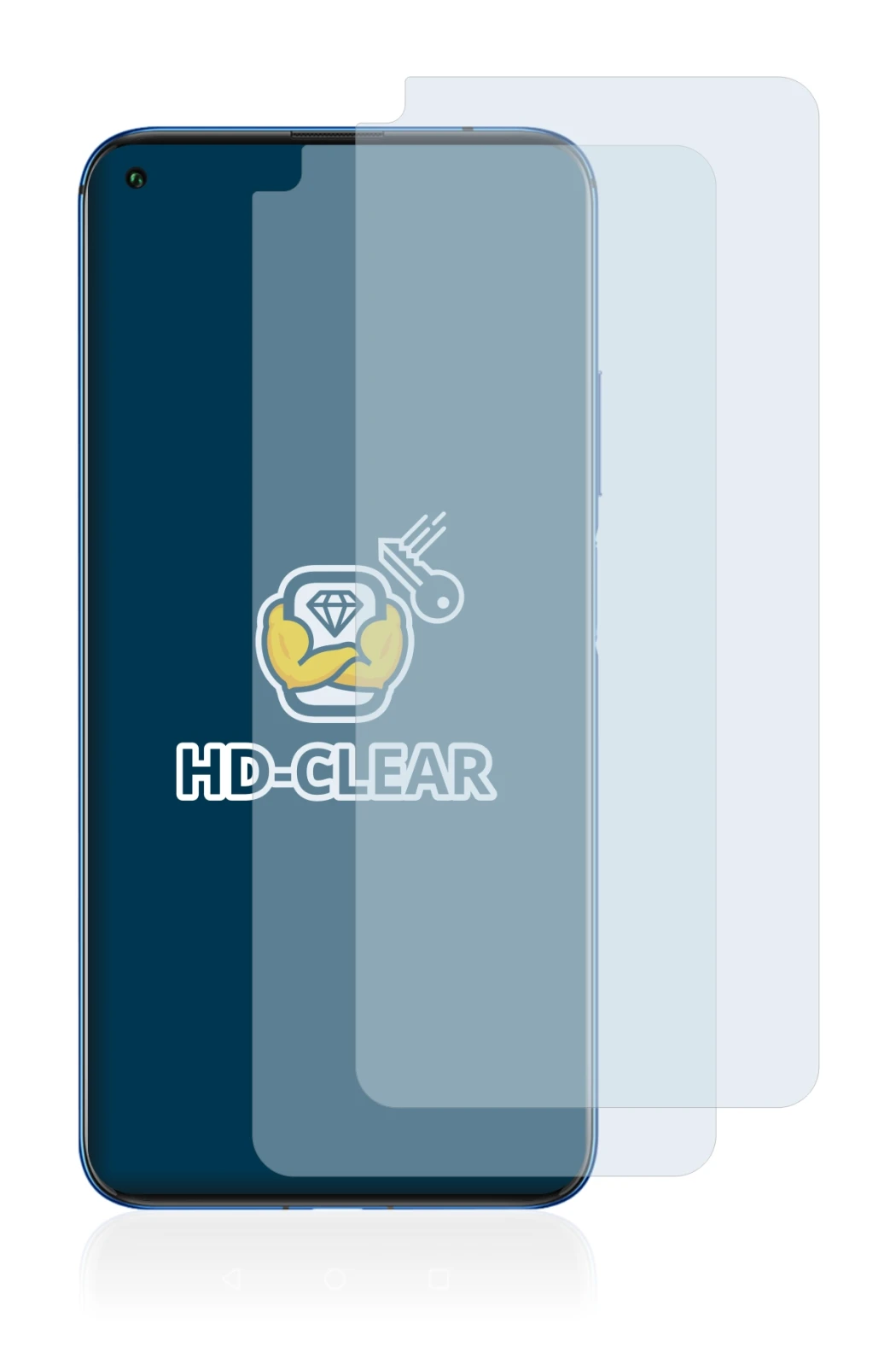 Image of the device Huawei Nova 5T with a wide variety of screen protectors.