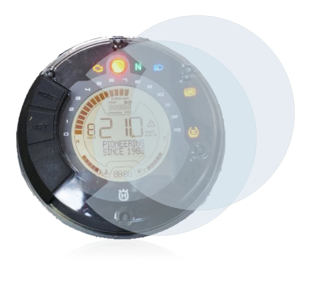 Image of the device Husqvarna Vitpilen 701 Speedometer display with a wide variety of screen protectors.