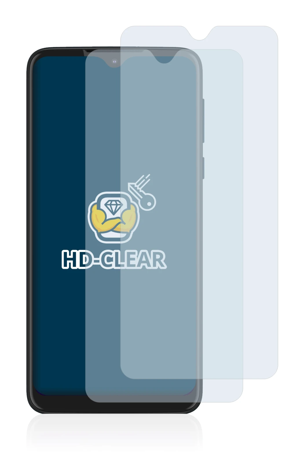 Image of the device Motorola Moto One Macro with a wide variety of screen protectors.