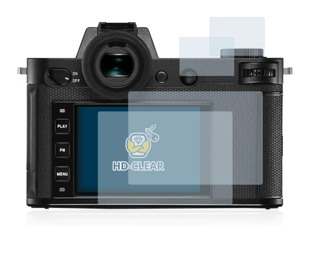 Image of the device Leica SL2 with a wide variety of screen protectors.