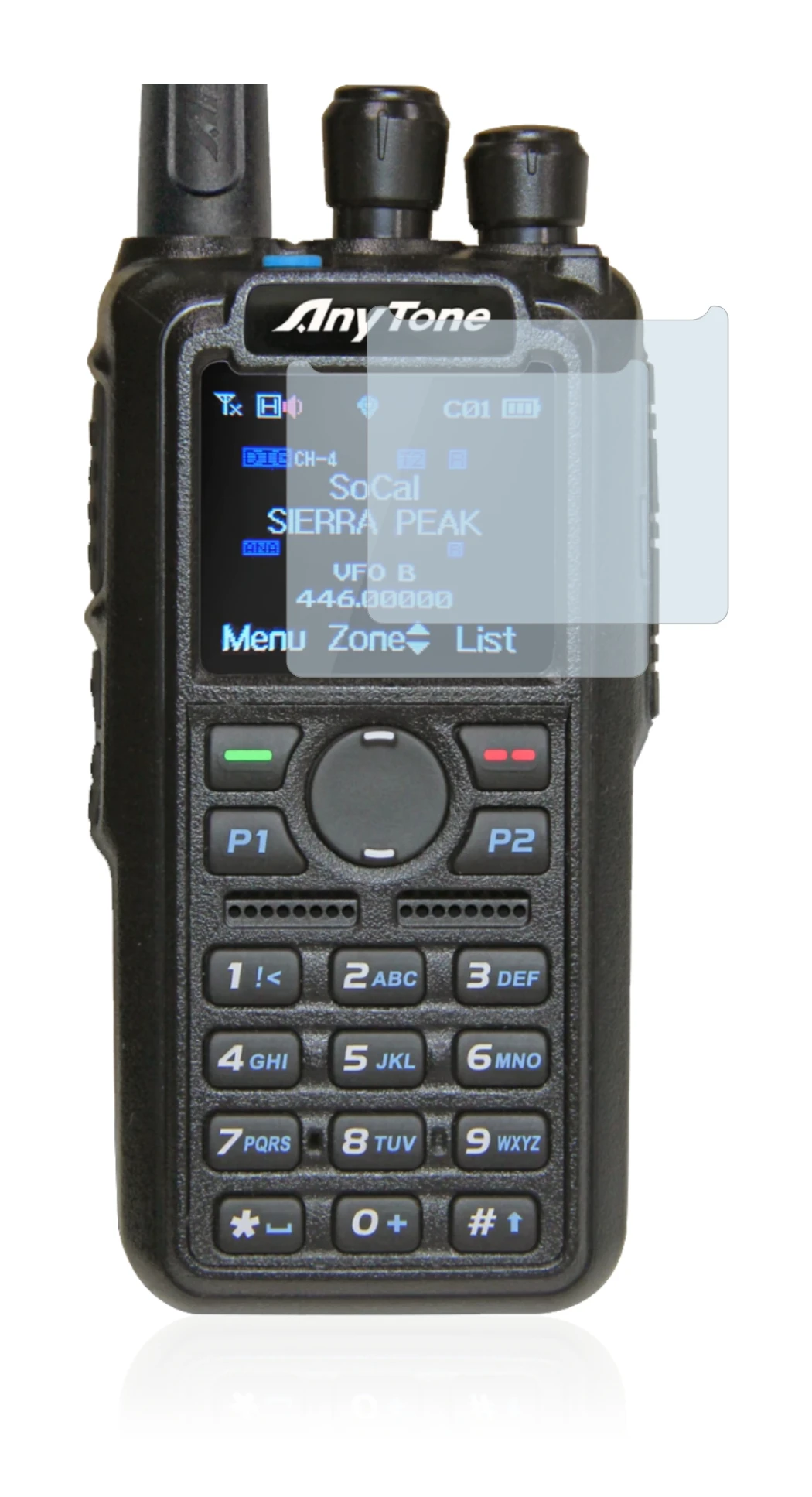 Image of the device AnyTone AT-D878UV with a wide variety of screen protectors.