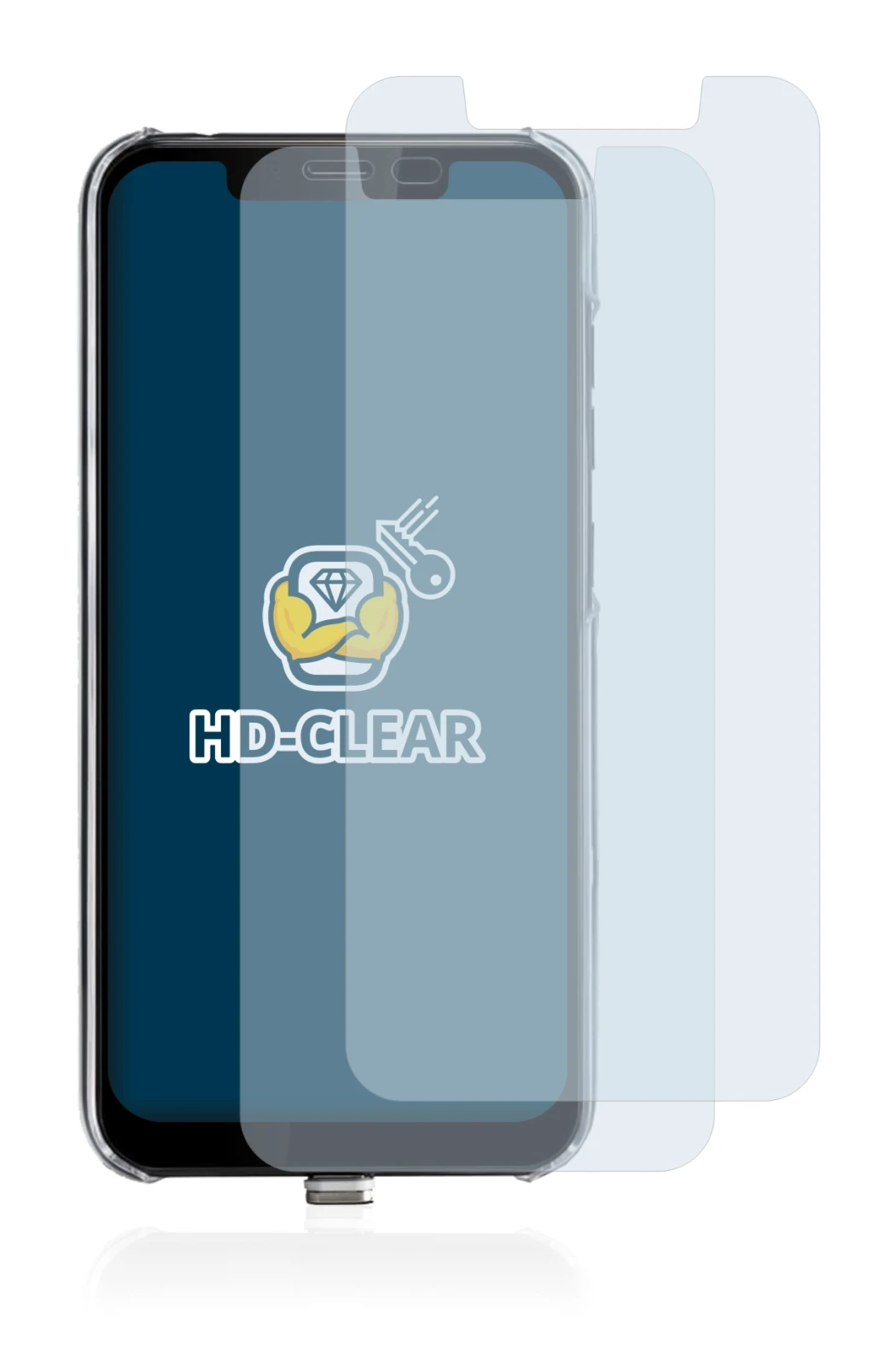 Image of the device Gigaset GS195LS with a wide variety of screen protectors.