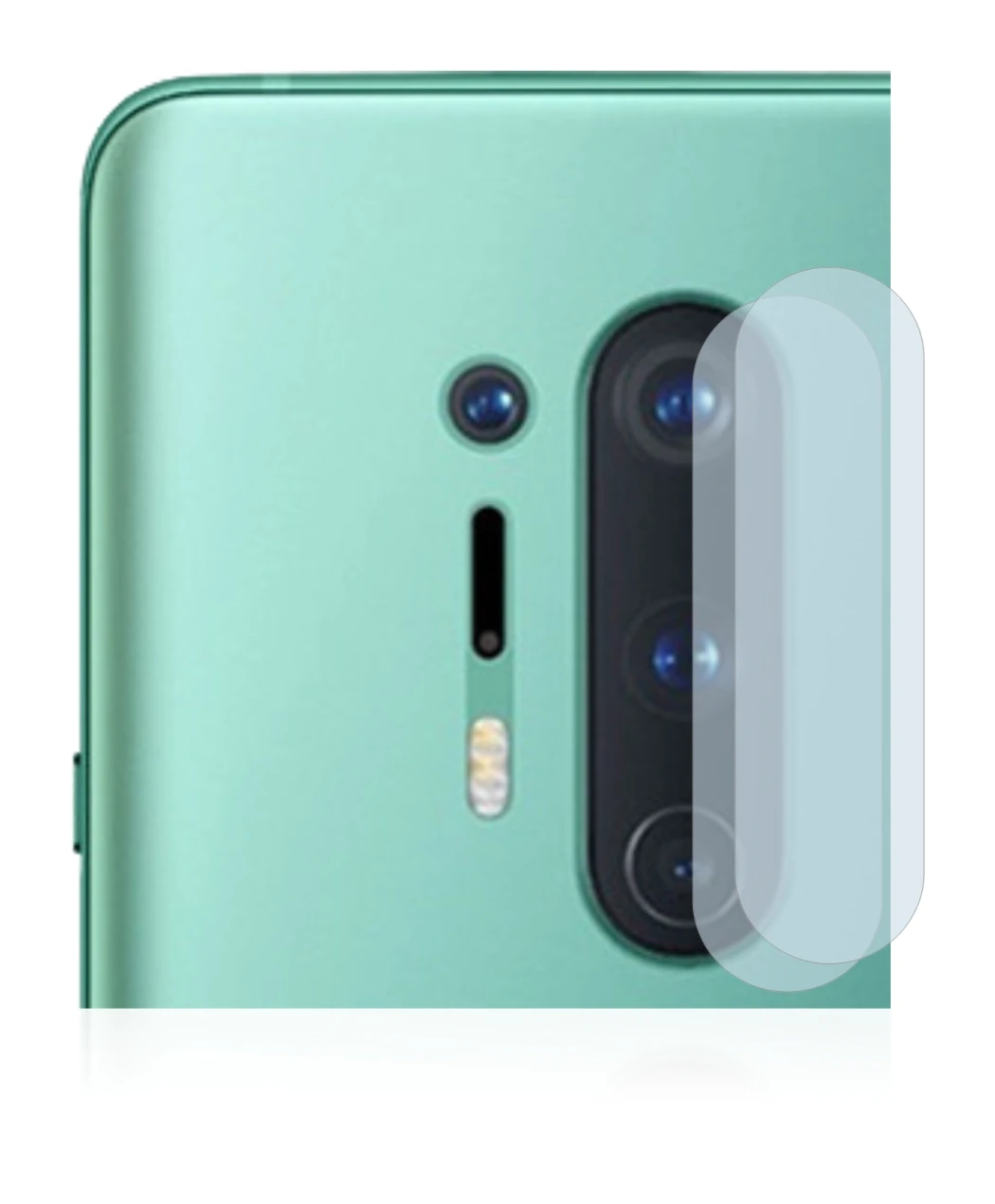 Image of the device OnePlus 8 Pro (ONLY Camera Lens) with a wide variety of screen protectors.