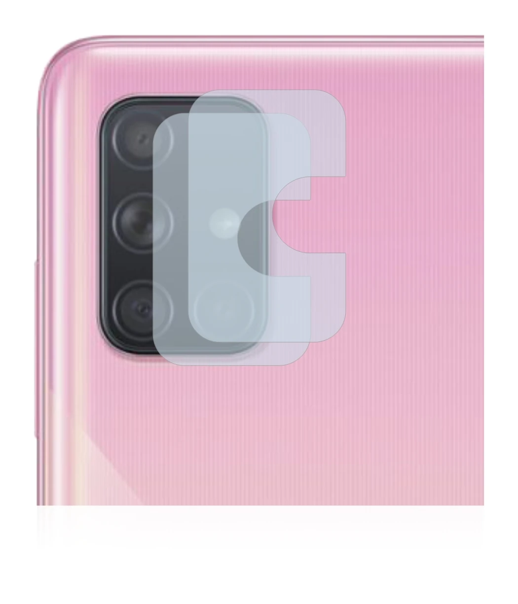 Image of the device Samsung Galaxy A71 (ONLY Camera Lens) with a wide variety of screen protectors.