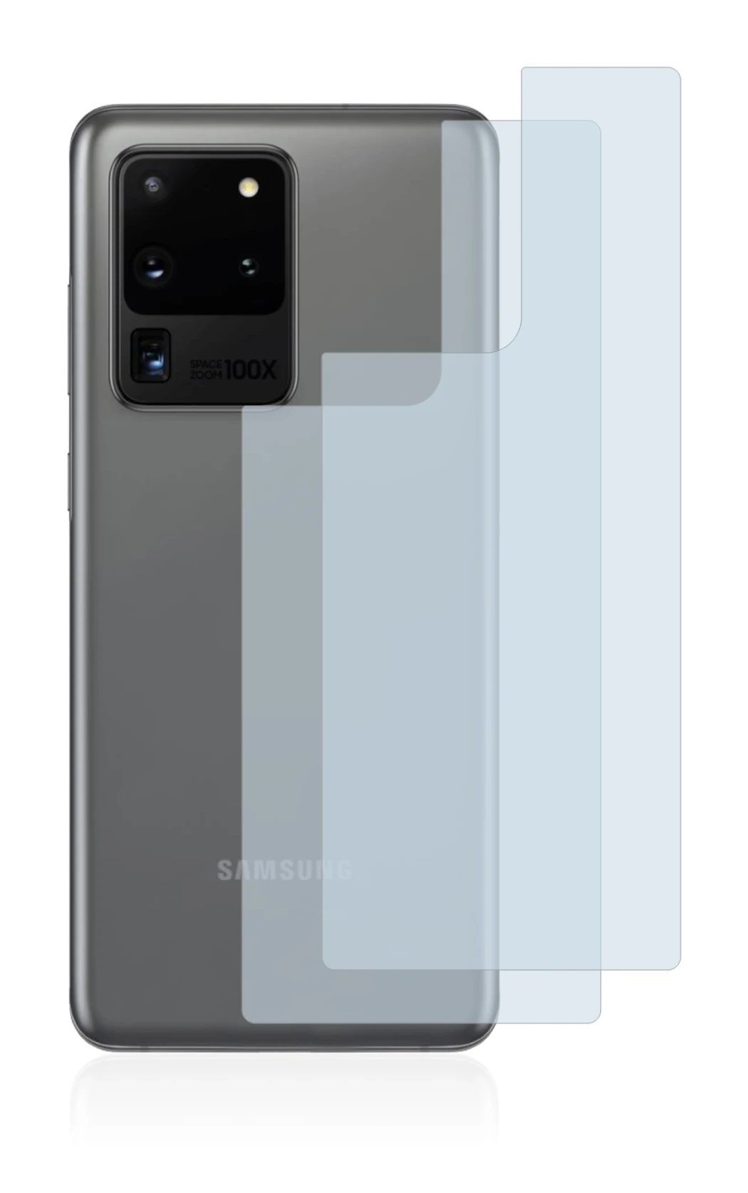 Image of the device Samsung Galaxy S20 Ultra (Back) with a wide variety of screen protectors.