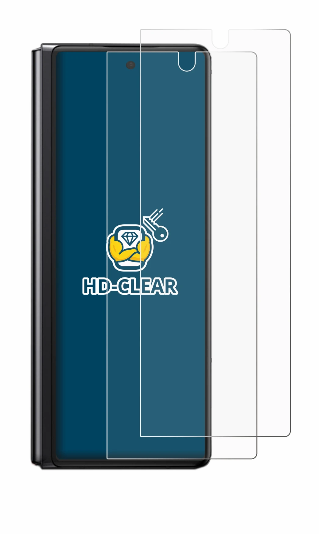 Image of the device Samsung Galaxy Z Fold 2 5G with a wide variety of screen protectors.