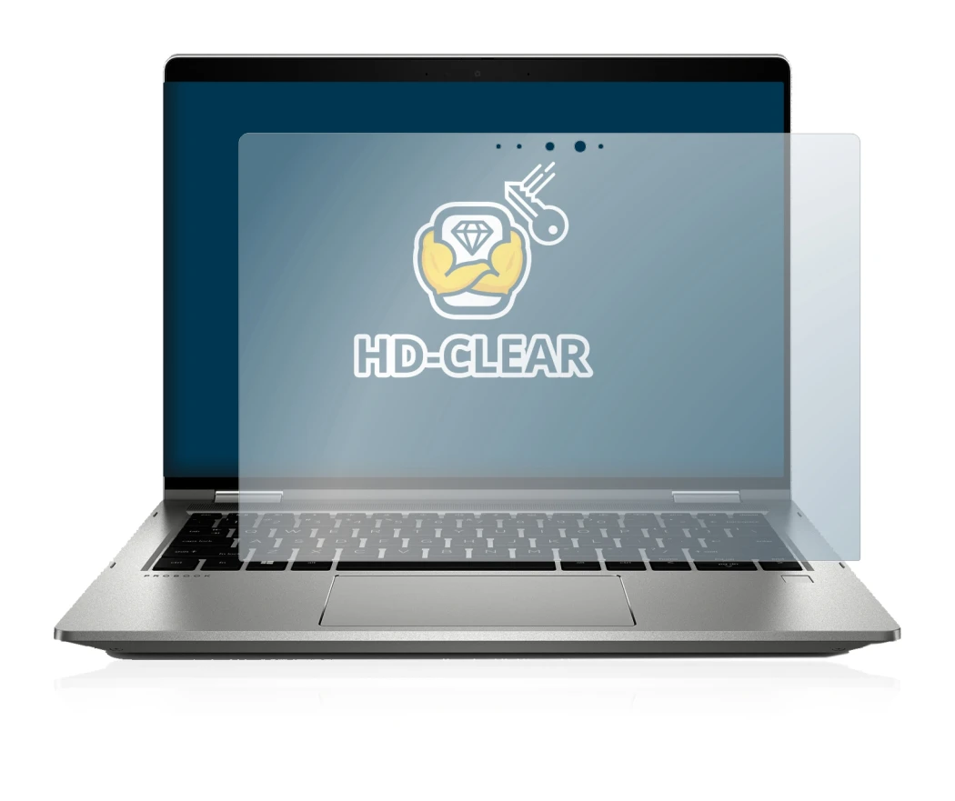 Image of the device HP ProBook x360 435 G7 with a wide variety of screen protectors.