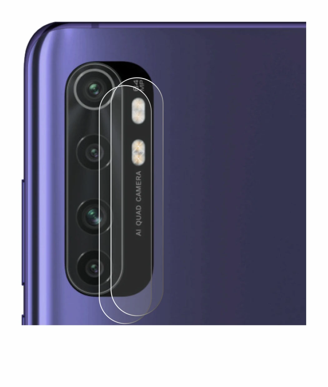Image of the device Xiaomi Mi Note 10 Lite (ONLY Camera Lens) with a wide variety of screen protectors.