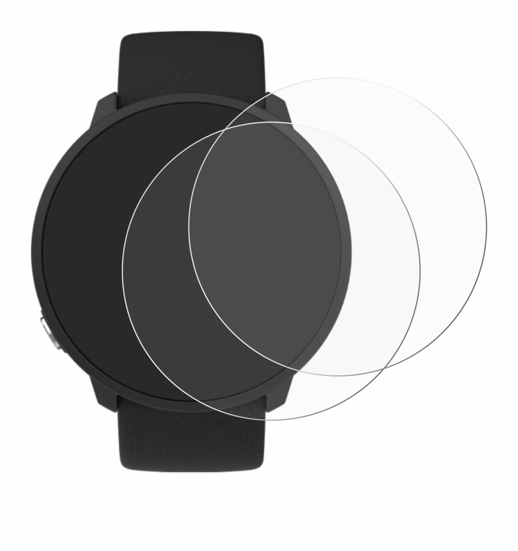 Image of the device Polar Unite with a wide variety of screen protectors.