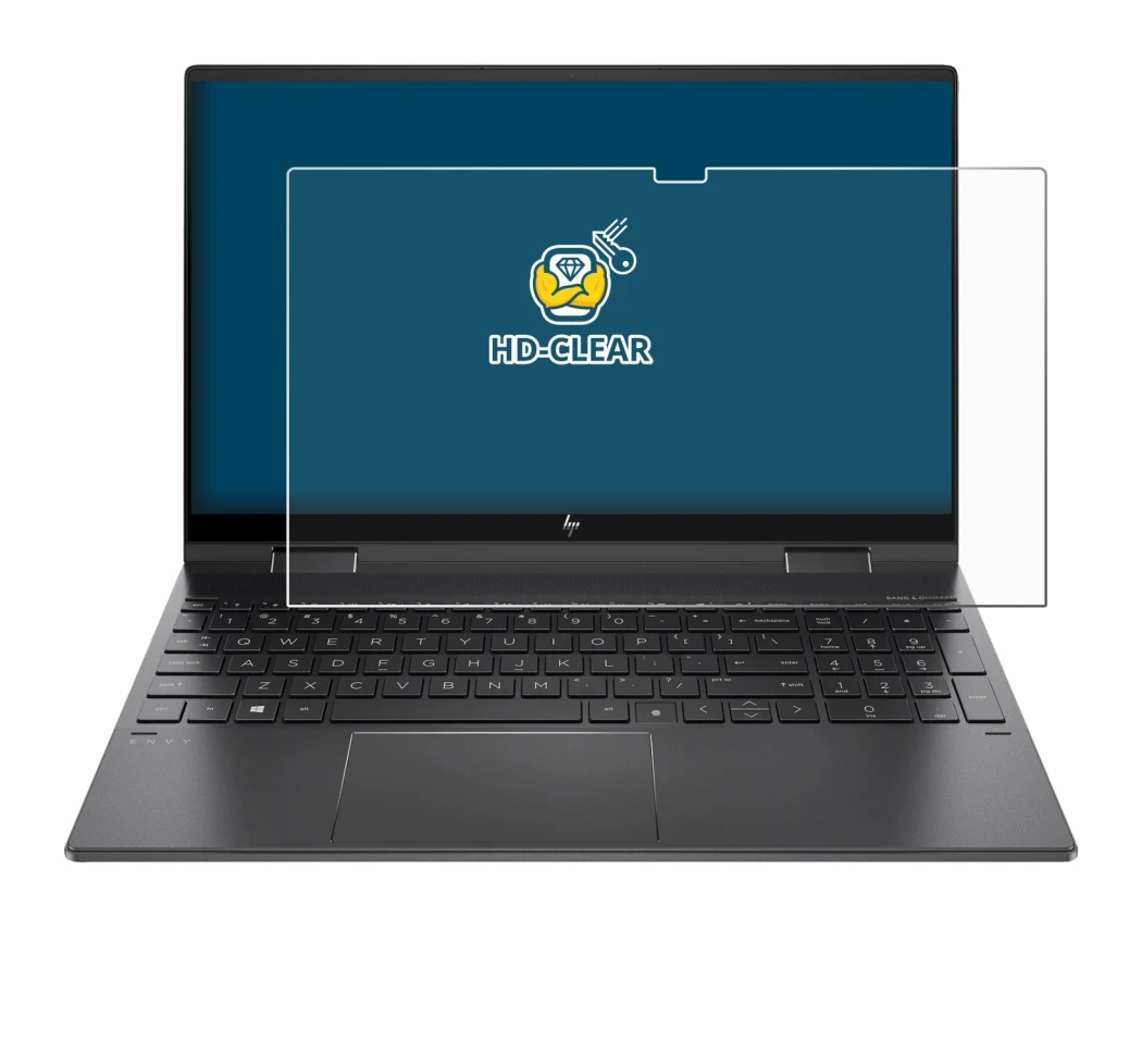 Image of the device HP Envy x360 (15-eX) (358 mm x 230 mm) with a wide variety of screen protectors.