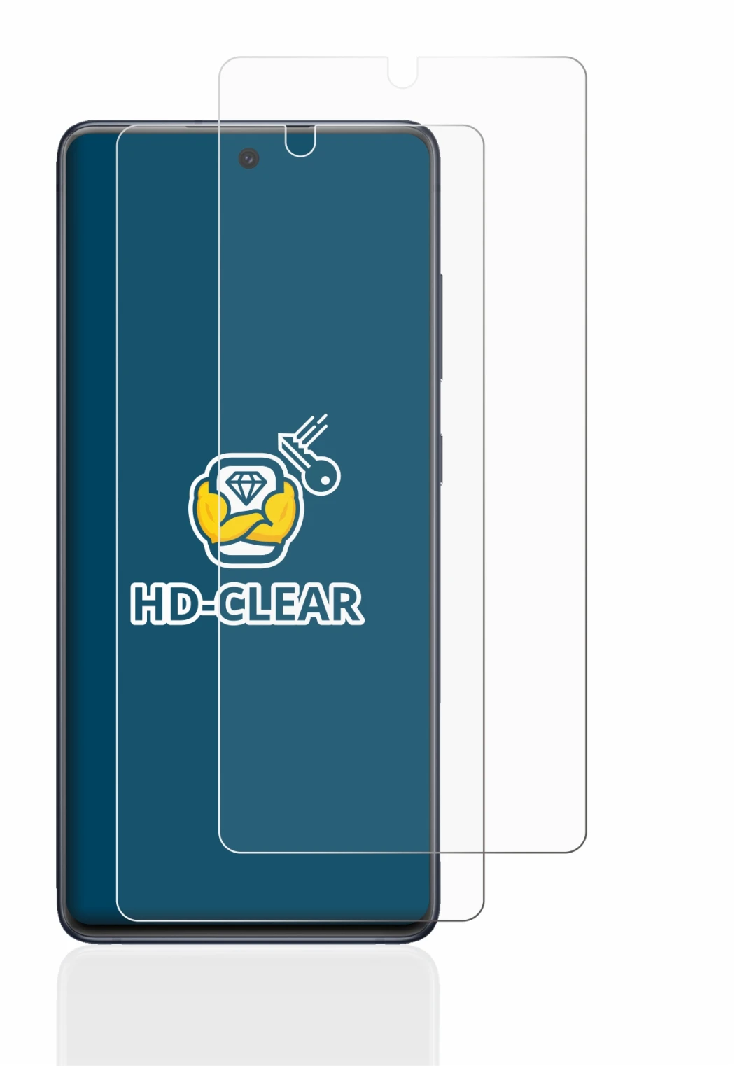 Image of the device Samsung Galaxy S20 FE with a wide variety of screen protectors.