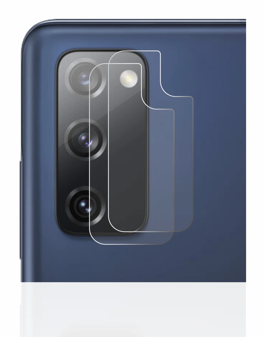 Image of the device Samsung Galaxy S20 FE (ONLY Camera Lens) with a wide variety of screen protectors.