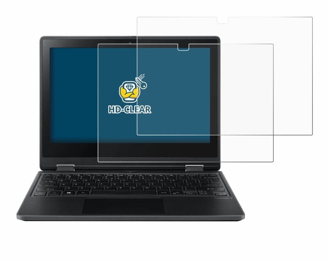 Image of the device Acer TravelMate Spin B3 with a wide variety of screen protectors.